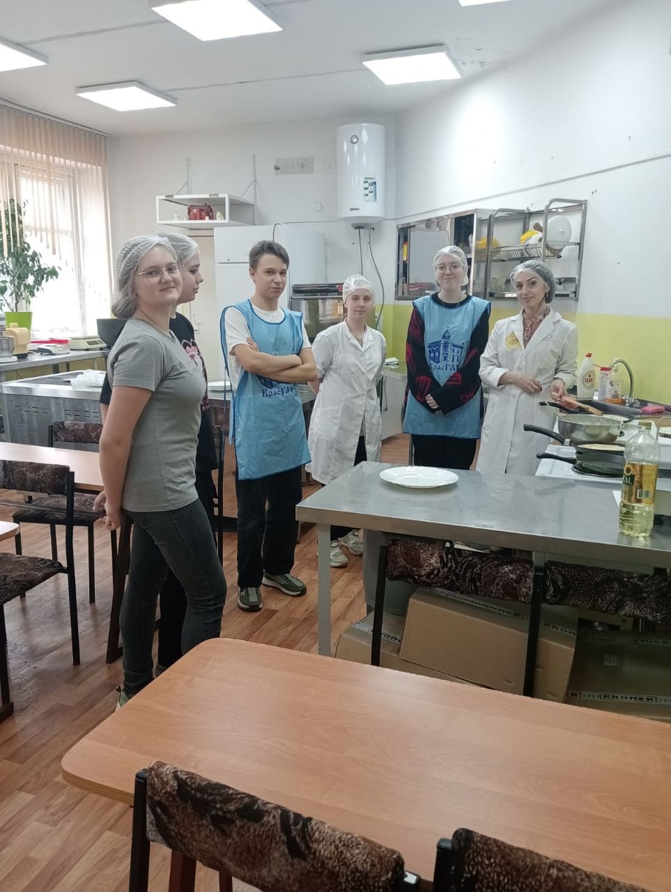 Занятие Агрокласса по направлению Здоровое питание на базе Красноярского государственного аграрного университета.